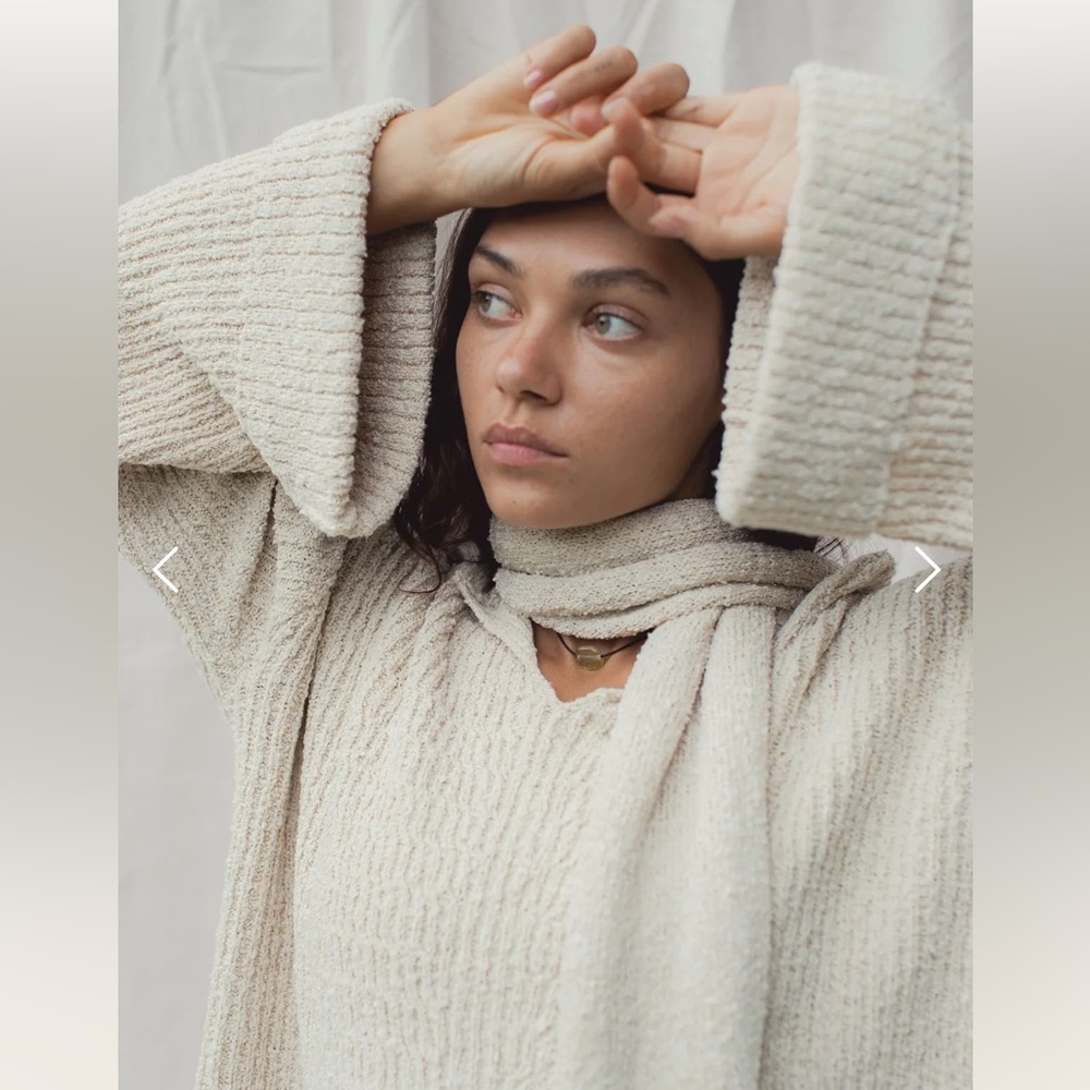 Indigo Luna Winterfall Cloud Cream Sweater - Picture 8 of 9
